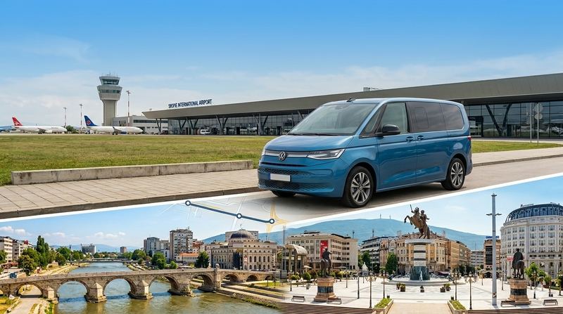 Airport-to-City-Center Private airport transfer Skopje Alexander the Great Airport SKP to city center — from €25