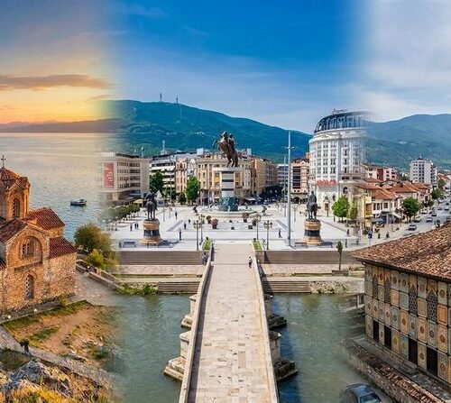 Full day tour from Skopje — Tetovo Painted Mosque UNESCO Ohrid Lake and Bitola North Macedonia