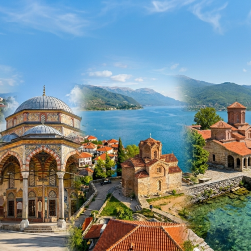 Skopje day tour — Tetovo Painted Mosque Saint Naum Monastery springs and Ohrid old town