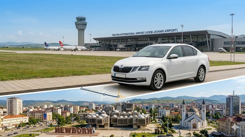 Pristina-Airport-to-City-Center-Skopje Private transfer Pristina Airport PRN to Skopje city center — Millennium Express North Macedonia