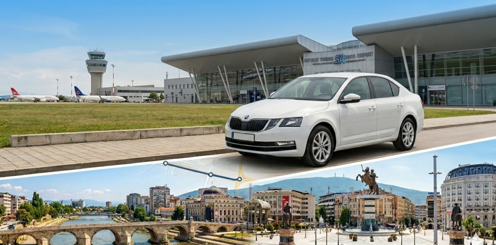 Private transfer Sofia Airport SOF to Skopje — Bulgaria to North Macedonia border crossing included